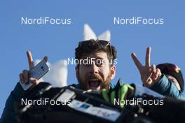 17.03.2018, Oslo, Norway (NOR): Giulio Gasparin (ITA), biathlonworld tv - IBU world cup biathlon, pursuit men, Oslo (NOR). www.nordicfocus.com. © Manzoni/NordicFocus. Every downloaded picture is fee-liable.