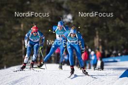 17.03.2018, Oslo, Norway (NOR): Michal Krcmar (CZE), Leif Nordgren (USA), Lowell Bailey (USA), (l-r) - IBU world cup biathlon, pursuit men, Oslo (NOR). www.nordicfocus.com. © Manzoni/NordicFocus. Every downloaded picture is fee-liable.