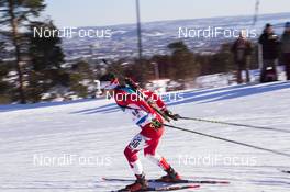 17.03.2018, Oslo, Norway (NOR): Christian Gow (CAN) - IBU world cup biathlon, pursuit men, Oslo (NOR). www.nordicfocus.com. © Manzoni/NordicFocus. Every downloaded picture is fee-liable.