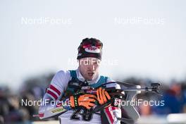 17.03.2018, Oslo, Norway (NOR): Dominik Landertinger (AUT) - IBU world cup biathlon, pursuit men, Oslo (NOR). www.nordicfocus.com. © Manzoni/NordicFocus. Every downloaded picture is fee-liable.