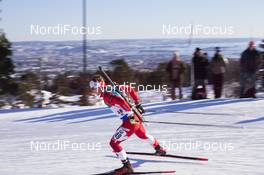 17.03.2018, Oslo, Norway (NOR): Scott Gow (CAN) - IBU world cup biathlon, pursuit men, Oslo (NOR). www.nordicfocus.com. © Manzoni/NordicFocus. Every downloaded picture is fee-liable.