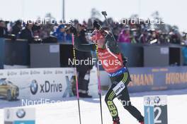 18.03.2018, Oslo, Norway (NOR): Franziska Hildebrand (GER) - IBU world cup biathlon, pursuit women, Oslo (NOR). www.nordicfocus.com. © Manzoni/NordicFocus. Every downloaded picture is fee-liable.