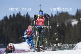 18.03.2018, Oslo, Norway (NOR): Vanessa Hinz (GER) - IBU world cup biathlon, pursuit women, Oslo (NOR). www.nordicfocus.com. © Manzoni/NordicFocus. Every downloaded picture is fee-liable.