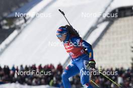 18.03.2018, Oslo, Norway (NOR): Dorothea Wierer (ITA) - IBU world cup biathlon, pursuit women, Oslo (NOR). www.nordicfocus.com. © Manzoni/NordicFocus. Every downloaded picture is fee-liable.