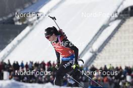 18.03.2018, Oslo, Norway (NOR): Fuyuko Tachizaki (JPN) - IBU world cup biathlon, pursuit women, Oslo (NOR). www.nordicfocus.com. © Manzoni/NordicFocus. Every downloaded picture is fee-liable.