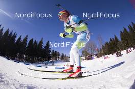18.03.2018, Oslo, Norway (NOR): Klemen Bauer (SLO) - IBU world cup biathlon, relay men, Oslo (NOR). www.nordicfocus.com. © Manzoni/NordicFocus. Every downloaded picture is fee-liable.