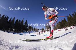 18.03.2018, Oslo, Norway (NOR): Dominik Landertinger (AUT) - IBU world cup biathlon, relay men, Oslo (NOR). www.nordicfocus.com. © Manzoni/NordicFocus. Every downloaded picture is fee-liable.
