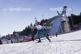 18.03.2018, Oslo, Norway (NOR): Antonin Guigonnat (FRA) - IBU world cup biathlon, relay men, Oslo (NOR). www.nordicfocus.com. © Manzoni/NordicFocus. Every downloaded picture is fee-liable.