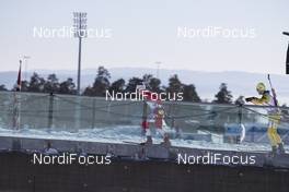 18.03.2018, Oslo, Norway (NOR): Scott Gow (CAN), Jesper Nelin (SWE), (l-r) - IBU world cup biathlon, relay men, Oslo (NOR). www.nordicfocus.com. © Manzoni/NordicFocus. Every downloaded picture is fee-liable.
