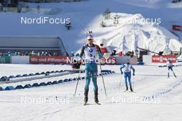 18.03.2018, Oslo, Norway (NOR): Quentin Fillon Maillet (FRA) - IBU world cup biathlon, relay men, Oslo (NOR). www.nordicfocus.com. © Manzoni/NordicFocus. Every downloaded picture is fee-liable.