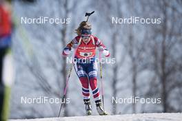 17.03.2018, Oslo, Norway (NOR): Ingrid Landmark Tandrevold (NOR) - IBU world cup biathlon, relay women, Oslo (NOR). www.nordicfocus.com. © Manzoni/NordicFocus. Every downloaded picture is fee-liable.