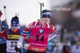 15.03.2018, Oslo, Norway (NOR): Johannes Thingnes Boe (NOR) - IBU world cup biathlon, sprint men, Oslo (NOR). www.nordicfocus.com. © Manzoni/NordicFocus. Every downloaded picture is fee-liable.