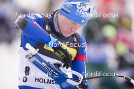 15.03.2018, Oslo, Norway (NOR): Lukas Hofer (ITA) - IBU world cup biathlon, sprint men, Oslo (NOR). www.nordicfocus.com. © Manzoni/NordicFocus. Every downloaded picture is fee-liable.