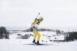 15.03.2018, Oslo, Norway (NOR): Sebastian Samuelsson (SWE) - IBU world cup biathlon, sprint men, Oslo (NOR). www.nordicfocus.com. © Manzoni/NordicFocus. Every downloaded picture is fee-liable.