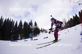 15.03.2018, Oslo, Norway (NOR): Uliana Kaisheva (RUS) - IBU world cup biathlon, sprint women, Oslo (NOR). www.nordicfocus.com. © Manzoni/NordicFocus. Every downloaded picture is fee-liable.