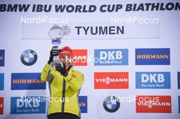 24.03.2018, Tyumen, Russia (RUS): Anastasiya Kuzmina (SVK) - IBU world cup biathlon, cups, Tyumen (RUS). www.nordicfocus.com. © Tumashov/NordicFocus. Every downloaded picture is fee-liable.