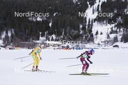 28.01.2018, Ridnaun, Italy (ITA): Emma Nilsson (SWE), Anastasia Zagoruiko (RUS), (l-r) - IBU Open European championships biathlon, relay mixed, Ridnaun (ITA). www.nordicfocus.com. © Manzoni/NordicFocus. Every downloaded picture is fee-liable.