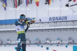 28.01.2018, Ridnaun, Italy (ITA): Dmytro Pidruchnyi (UKR) - IBU Open European championships biathlon, relay mixed, Ridnaun (ITA). www.nordicfocus.com. © Manzoni/NordicFocus. Every downloaded picture is fee-liable.
