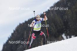 28.01.2018, Ridnaun, Italy (ITA): Daniel Mesotitsch (AUT) - IBU Open European championships biathlon, single mixed relay, Ridnaun (ITA). www.nordicfocus.com. © Manzoni/NordicFocus. Every downloaded picture is fee-liable.