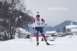26.01.2018, Ridnaun, Italy (ITA): Fredrik Roervik (NOR) - IBU Open European championships biathlon, sprint men, Ridnaun (ITA). www.nordicfocus.com. © Manzoni/NordicFocus. Every downloaded picture is fee-liable.