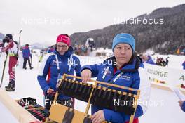 26.01.2018, Ridnaun, Italy (ITA): Event Feature: timekeeping at work with the transponders - IBU Open European championships biathlon, sprint men, Ridnaun (ITA). www.nordicfocus.com. © Manzoni/NordicFocus. Every downloaded picture is fee-liable.