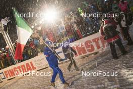 22.01.2018, Ridnaun, Italy (ITA): The national Flag of Italy walks in - IBU Open European championships biathlon, opening ceremony, Ridnaun (ITA). www.nordicfocus.com. © Manzoni/NordicFocus. Every downloaded picture is fee-liable.