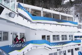25.01.2018, Ridnaun, Italy (ITA): Event Feature: Branding and buildings for the European Championships - IBU Open European championships biathlon, training, Ridnaun (ITA). www.nordicfocus.com. © Manzoni/NordicFocus. Every downloaded picture is fee-liable.