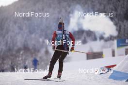 23.01.2018, Ridnaun, Italy (ITA): Event Feature: undefined athlete competes on the track - IBU Open European championships biathlon, training, Ridnaun (ITA). www.nordicfocus.com. © Manzoni/NordicFocus. Every downloaded picture is fee-liable.