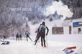 23.01.2018, Ridnaun, Italy (ITA): Event Feature: undefined athletes compete on the track - IBU Open European championships biathlon, training, Ridnaun (ITA). www.nordicfocus.com. © Manzoni/NordicFocus. Every downloaded picture is fee-liable.