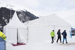 25.01.2018, Ridnaun, Italy (ITA): Event Feature: Branding and buildings for the European Championships - IBU Open European championships biathlon, training, Ridnaun (ITA). www.nordicfocus.com. © Manzoni/NordicFocus. Every downloaded picture is fee-liable.