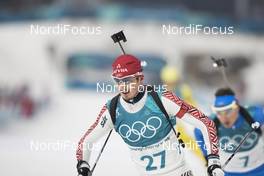 18.02.2018, Pyeongchang, Korea (KOR): Andrejs Rastorgujevs (LAT) - XXIII. Olympic Winter Games Pyeongchang 2018, biathlon, mass men, Pyeongchang (KOR). www.nordicfocus.com. © Manzoni/NordicFocus. Every downloaded picture is fee-liable.