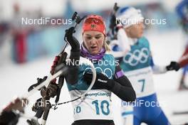 17.02.2018, Pyeongchang, Korea (KOR): Denise Herrmann (GER) - XXIII. Olympic Winter Games Pyeongchang 2018, biathlon, mass women, Pyeongchang (KOR). www.nordicfocus.com. © Manzoni/NordicFocus. Every downloaded picture is fee-liable.