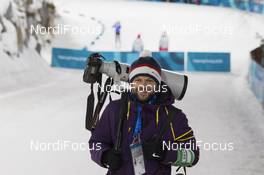 17.02.2018, Pyeongchang, Korea (KOR): Event Feature: undefined czech photographer - XXIII. Olympic Winter Games Pyeongchang 2018, biathlon, mass women, Pyeongchang (KOR). www.nordicfocus.com. © Manzoni/NordicFocus. Every downloaded picture is fee-liable.