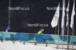 17.02.2018, Pyeongchang, Korea (KOR): Dorothea Wierer (ITA), Hanna Oeberg (SWE), (l-r) - XXIII. Olympic Winter Games Pyeongchang 2018, biathlon, mass women, Pyeongchang (KOR). www.nordicfocus.com. © Manzoni/NordicFocus. Every downloaded picture is fee-liable.