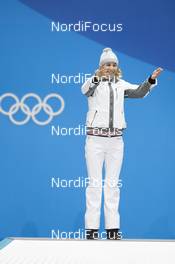 16.02.2018, Pyeongchang, Korea (KOR): Anastasiya Kuzmina (SVK) - XXIII. Olympic Winter Games Pyeongchang 2018, biathlon, medals, Pyeongchang (KOR). www.nordicfocus.com. © Manzoni/NordicFocus. Every downloaded picture is fee-liable.
