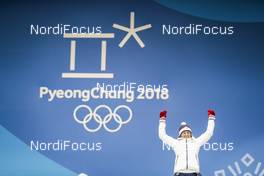 10.02.2018, Pyeongchang, Korea (KOR): Veronika Vitkova (CZE) - XXIII. Olympic Winter Games Pyeongchang 2018, biathlon, medals, Pyeongchang (KOR). www.nordicfocus.com. © Modica/NordicFocus. Every downloaded picture is fee-liable.