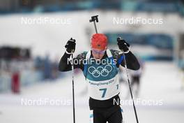 12.02.2018, Pyeongchang, Korea (KOR): Simon Schempp (GER) - XXIII. Olympic Winter Games Pyeongchang 2018, biathlon, pursuit men, Pyeongchang (KOR). www.nordicfocus.com. © Manzoni/NordicFocus. Every downloaded picture is fee-liable.