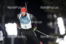 12.02.2018, Pyeongchang, Korea (KOR): Arnd Peiffer (GER) - XXIII. Olympic Winter Games Pyeongchang 2018, biathlon, pursuit men, Pyeongchang (KOR). www.nordicfocus.com. © Modica/NordicFocus. Every downloaded picture is fee-liable.