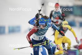 12.02.2018, Pyeongchang, Korea (KOR): Justine Braisaz (FRA) - XXIII. Olympic Winter Games Pyeongchang 2018, biathlon, pursuit women, Pyeongchang (KOR). www.nordicfocus.com. © Manzoni/NordicFocus. Every downloaded picture is fee-liable.