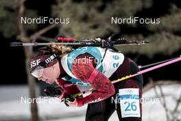 12.02.2018, Pyeongchang, Korea (KOR): Lena Haecki (SUI) - XXIII. Olympic Winter Games Pyeongchang 2018, biathlon, pursuit women, Pyeongchang (KOR). www.nordicfocus.com. © Modica/NordicFocus. Every downloaded picture is fee-liable.