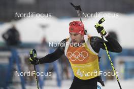 23.02.2018, Pyeongchang, Korea (KOR): Arnd Peiffer (GER) - XXIII. Olympic Winter Games Pyeongchang 2018, biathlon, relay men, Pyeongchang (KOR). www.nordicfocus.com. © Manzoni/NordicFocus. Every downloaded picture is fee-liable.