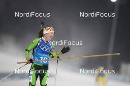 22.02.2018, Pyeongchang, Korea (KOR): Darya Domracheva (BLR) - XXIII. Olympic Winter Games Pyeongchang 2018, biathlon, relay women, Pyeongchang (KOR). www.nordicfocus.com. © Manzoni/NordicFocus. Every downloaded picture is fee-liable.