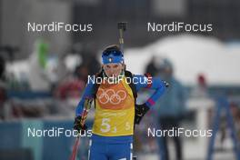 22.02.2018, Pyeongchang, Korea (KOR): Nicole Gontier (ITA) - XXIII. Olympic Winter Games Pyeongchang 2018, biathlon, relay women, Pyeongchang (KOR). www.nordicfocus.com. © Manzoni/NordicFocus. Every downloaded picture is fee-liable.