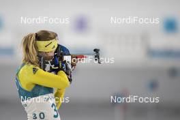10.02.2018, Pyeongchang, Korea (KOR): Mona Brorsson (SWE) - XXIII. Olympic Winter Games Pyeongchang 2018, biathlon, sprint women, Pyeongchang (KOR). www.nordicfocus.com. © Manzoni/NordicFocus. Every downloaded picture is fee-liable.