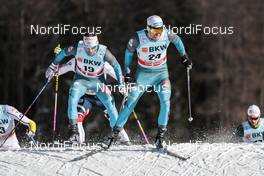01.01.2018, Lenzerheide, Switzerland (SUI): Jean Marc Gaillard (FRA), Maurice Manificat (FRA), (l-r)  - FIS world cup cross-country, tour de ski, pursuit men, Lenzerheide (SUI). www.nordicfocus.com. © Modica/NordicFocus. Every downloaded picture is fee-liable.