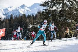 01.01.2018, Lenzerheide, Switzerland (SUI): Damien Tarantola (FRA) - FIS world cup cross-country, tour de ski, pursuit men, Lenzerheide (SUI). www.nordicfocus.com. © Modica/NordicFocus. Every downloaded picture is fee-liable.