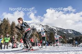 01.01.2018, Lenzerheide, Switzerland (SUI): Beda Klee (SUI), Lucas Boegl (GER), (l-r)  - FIS world cup cross-country, tour de ski, pursuit men, Lenzerheide (SUI). www.nordicfocus.com. © Modica/NordicFocus. Every downloaded picture is fee-liable.