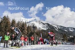 01.01.2018, Lenzerheide, Switzerland (SUI): Dario Cologna (SUI), Sergey Ustiugov (RUS), (l-r)  - FIS world cup cross-country, tour de ski, pursuit men, Lenzerheide (SUI). www.nordicfocus.com. © Modica/NordicFocus. Every downloaded picture is fee-liable.