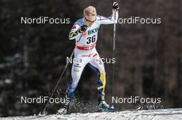 01.01.2018, Lenzerheide, Switzerland (SUI): Jens Burman (SWE) - FIS world cup cross-country, tour de ski, pursuit men, Lenzerheide (SUI). www.nordicfocus.com. © Modica/NordicFocus. Every downloaded picture is fee-liable.