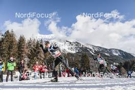01.01.2018, Lenzerheide, Switzerland (SUI): Toni Livers (SUI), Beda Klee (SUI), (l-r)  - FIS world cup cross-country, tour de ski, pursuit men, Lenzerheide (SUI). www.nordicfocus.com. © Modica/NordicFocus. Every downloaded picture is fee-liable.